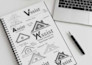 design minimalist, modern, and custom logo for your business